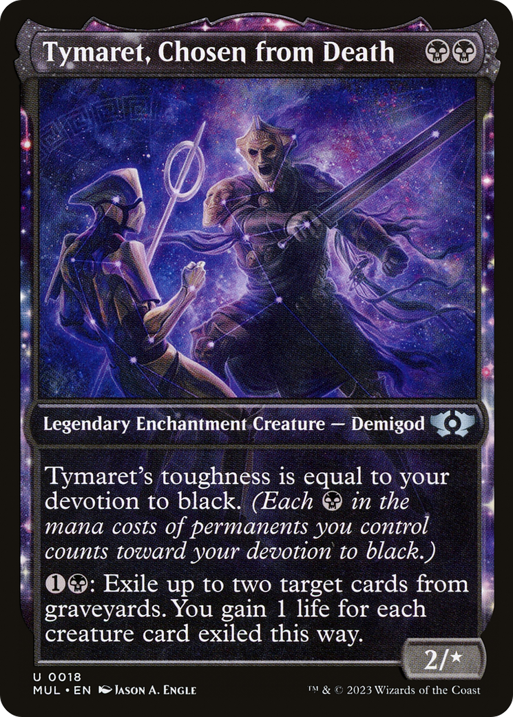Tymaret, Chosen from Death (MUL-018) - Multiverse Legends: (Showcase) Foil