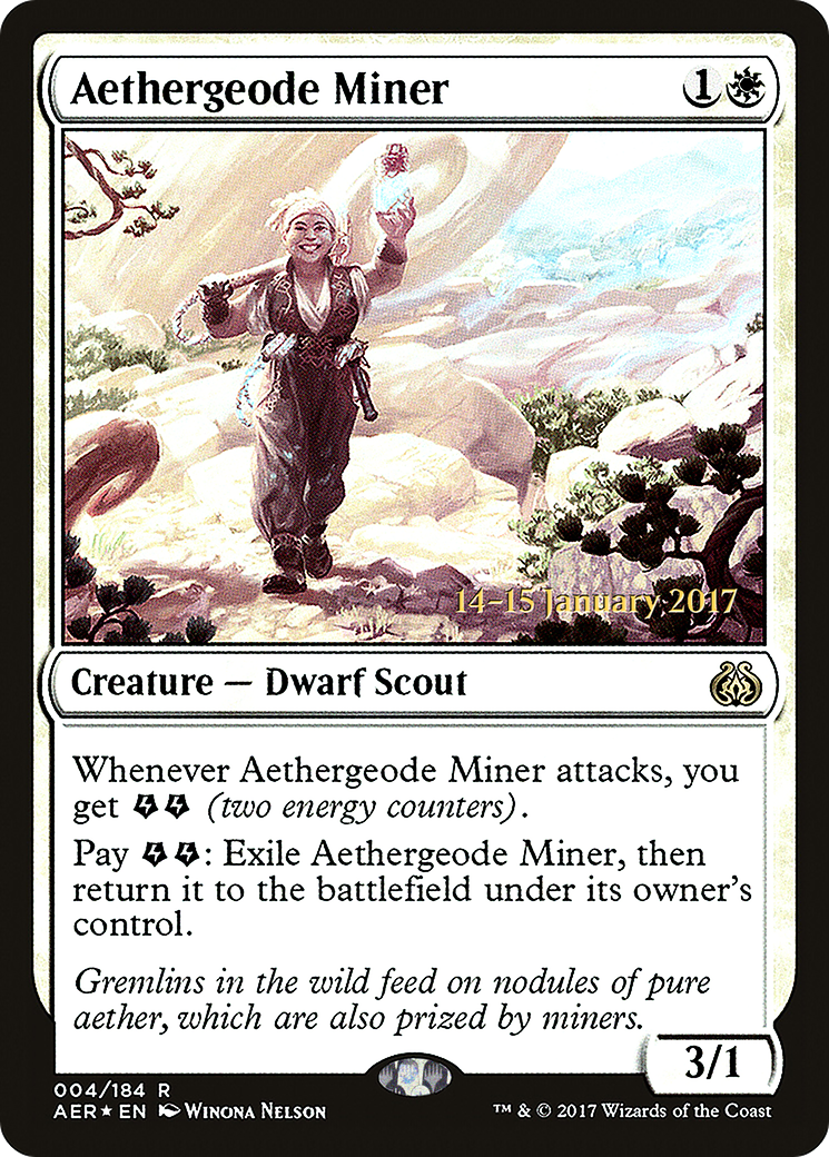 Aethergeode Miner (PRE-04S) - Aether Revolt Promos (Prerelease) Foil