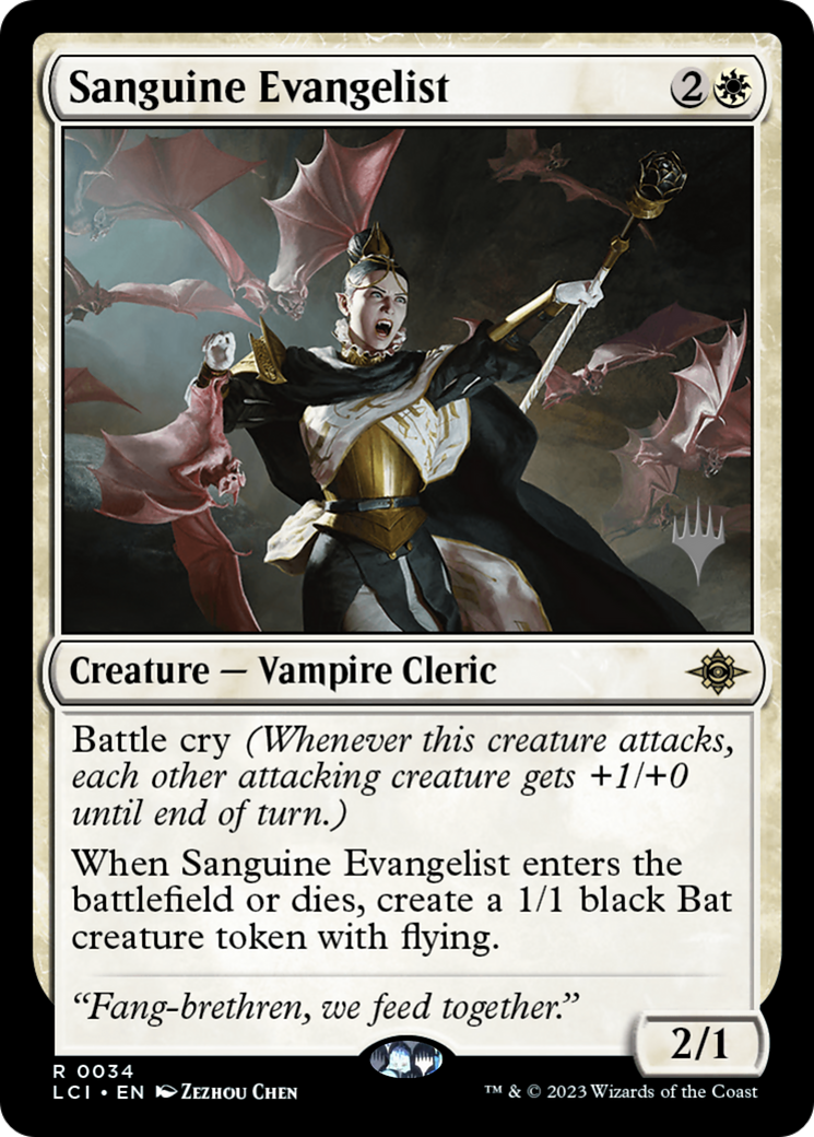Sanguine Evangelist (PPLCI-34P) - The Lost Caverns of Ixalan Promos (Promo Pack)