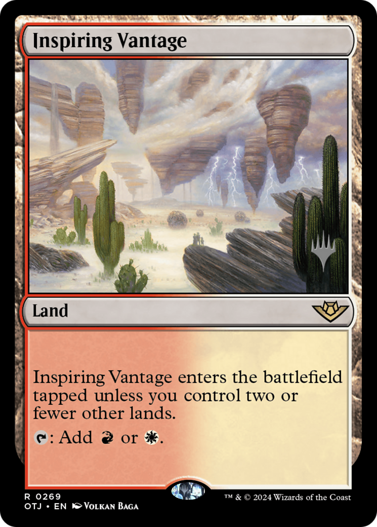 Inspiring Vantage (PPOTJ-269) - Outlaws of Thunder Junction Promos (Promo Pack)