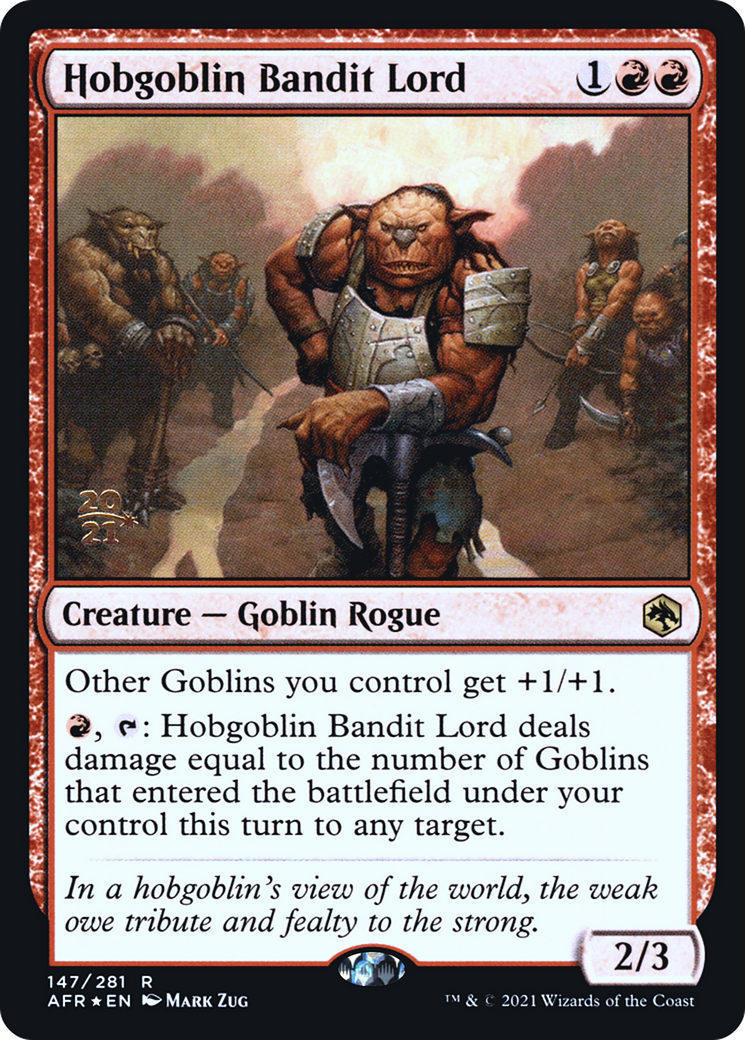 Hobgoblin Bandit Lord (PRE-147S) - Adventures in the Forgotten Realms Promos (Prerelease) Foil