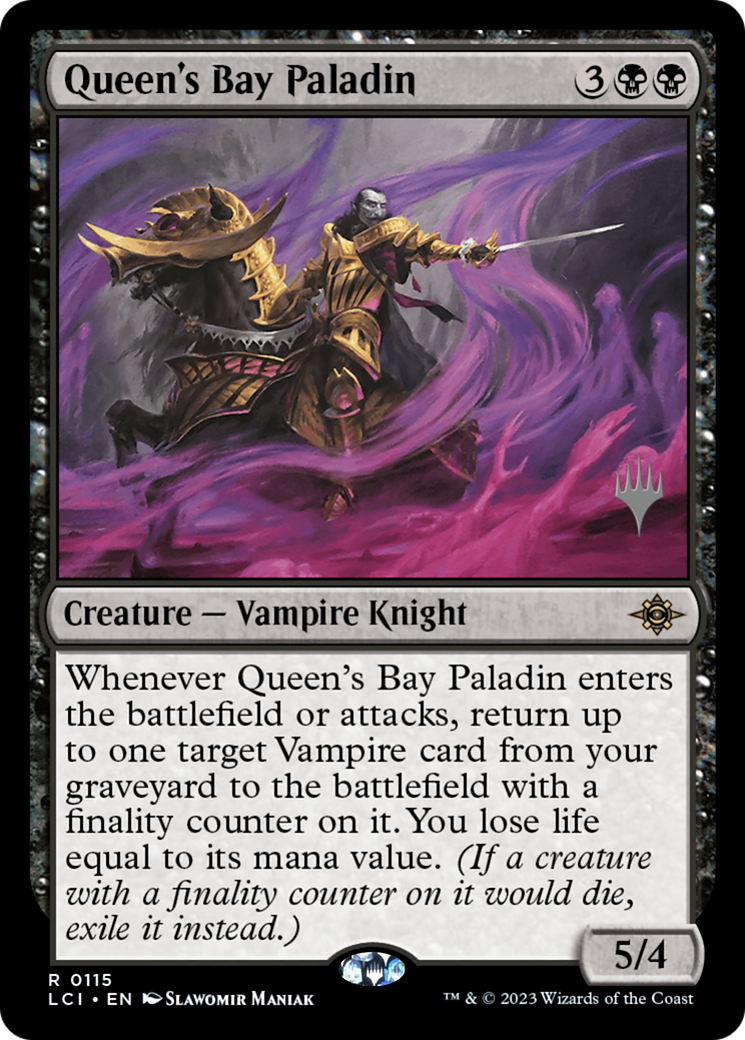 Queen's Bay Paladin (PPLCI-115) - The Lost Caverns of Ixalan Promos (Promo Pack) Foil