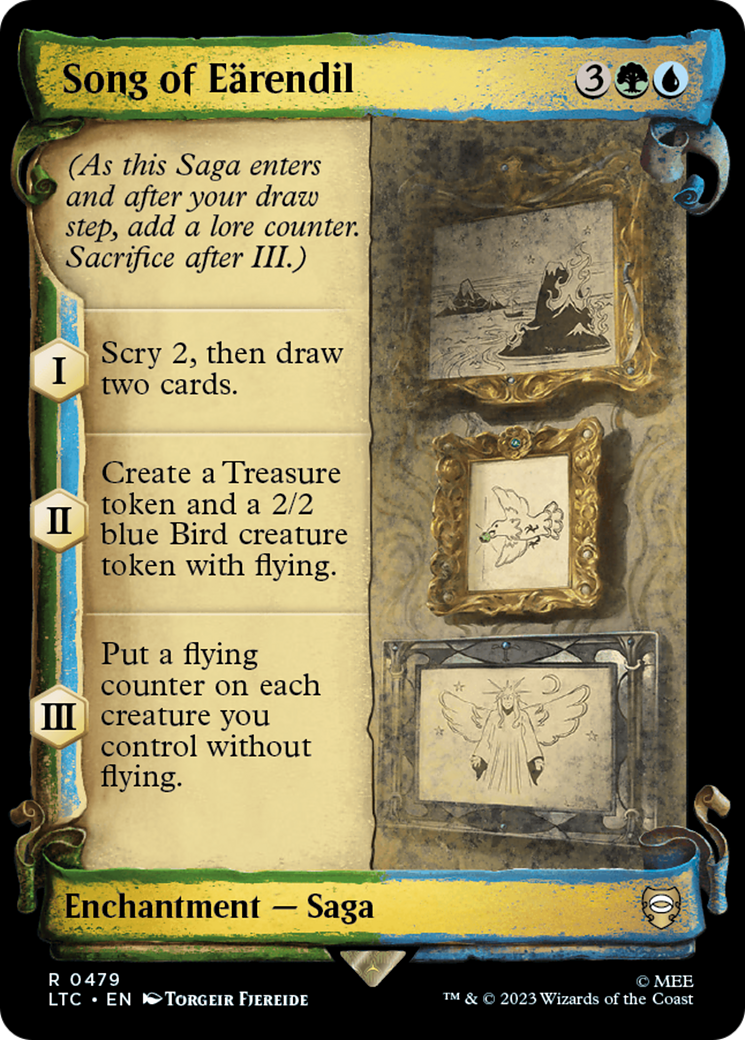 Song of Earendil (Showcase Scrolls) (LTC-479) - Tales of Middle-earth Commander: (Showcase) Foil
