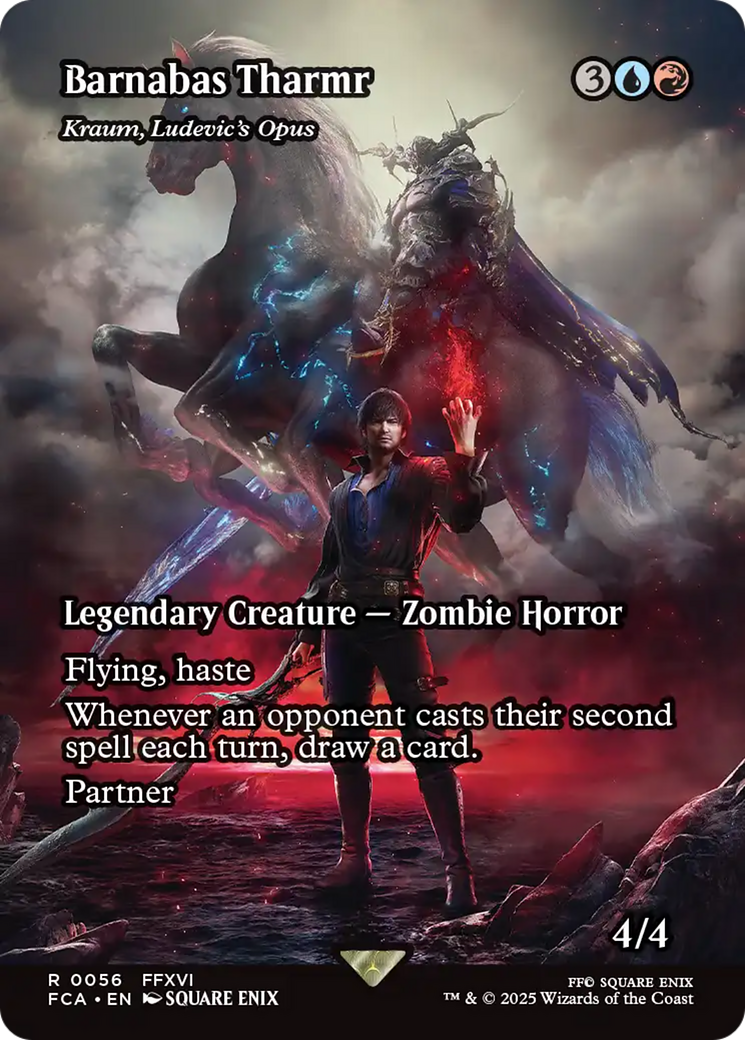 Barnabas Tharmr - Kraum, Ludevic's Opus (Showcase) (FCA-056) - FINAL FANTASY: Through the Ages / Barnabas Tharmr (Borderless) Foil