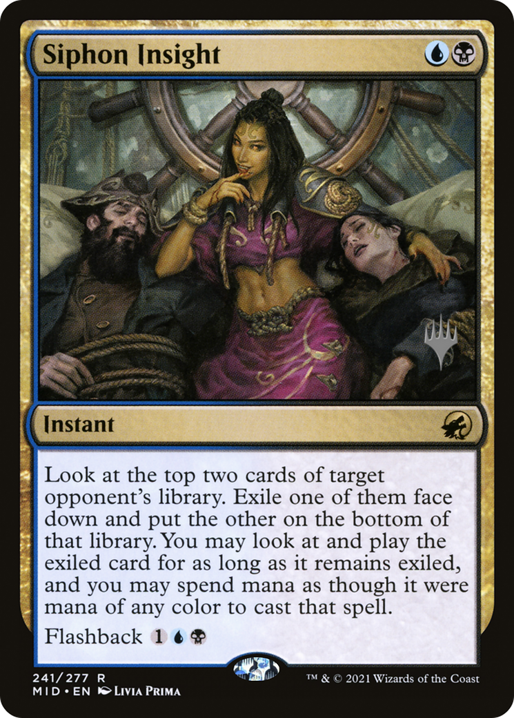 Siphon Insight (PPMID-241P) - Innistrad: Midnight Hunt Promos (Promo Pack) Foil