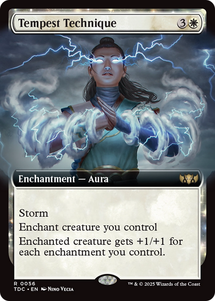 Tempest Technique (Extended Art) (TDC-056) - Commander: Tarkir: Dragonstorm: (Extended Art)
