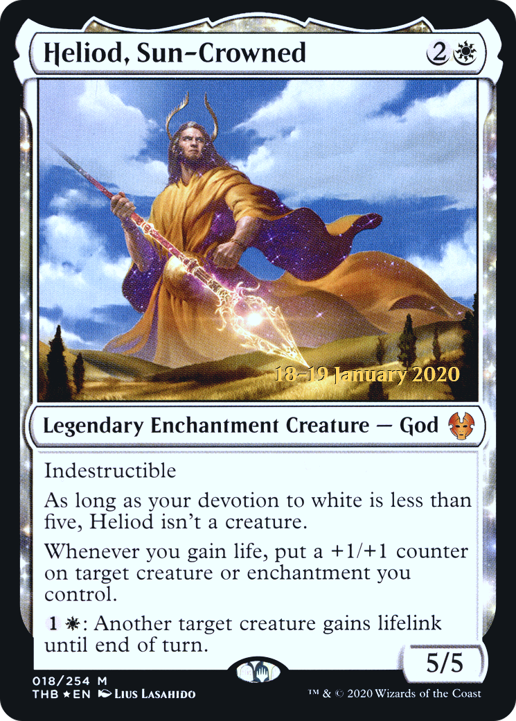 Heliod, Sun-Crowned (PRE-018) - Theros Beyond Death Promos Foil