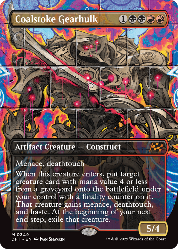 Coalstoke Gearhulk (Borderless)(DFT-349) - Aetherdrift Foil