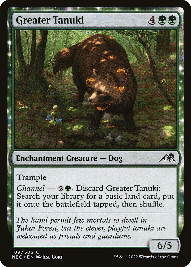 Greater Tanuki (NEO-189) - Kamigawa: Neon Dynasty: (enchantment)