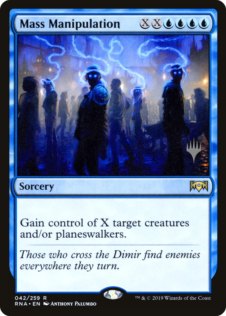Mass Manipulation (PPTHB-42P) - Ravnica Allegiance Promos (Promo Pack) Foil