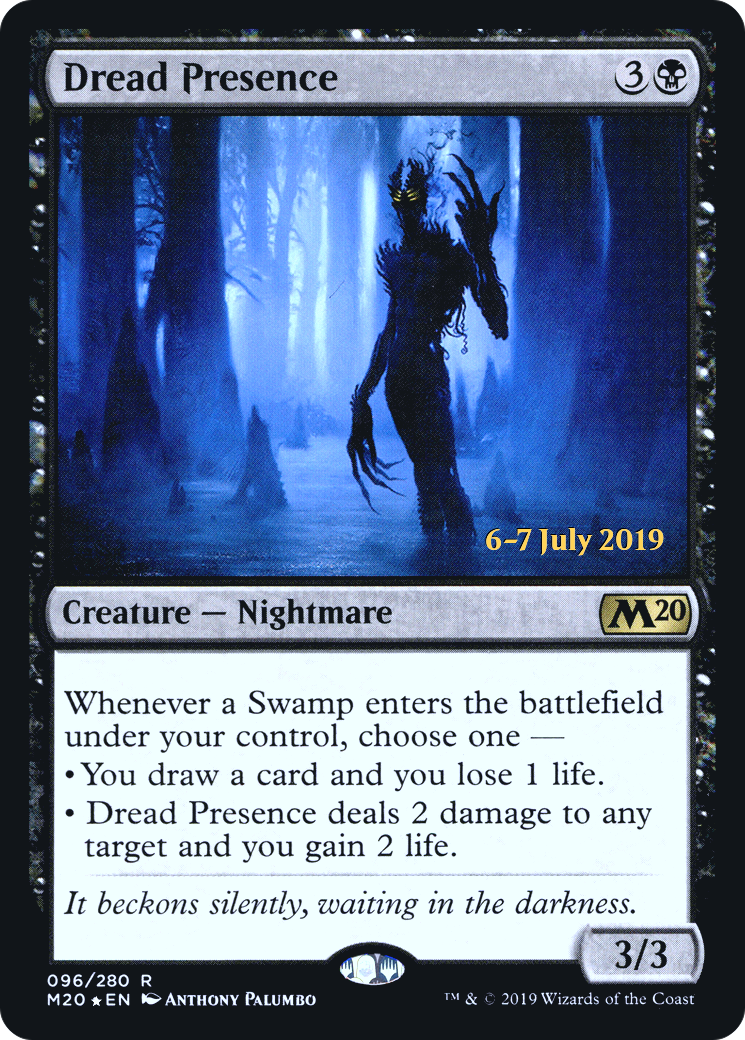 Dread Presence (PRE-96S) - Core Set 2020 Promos (Prerelease) Foil