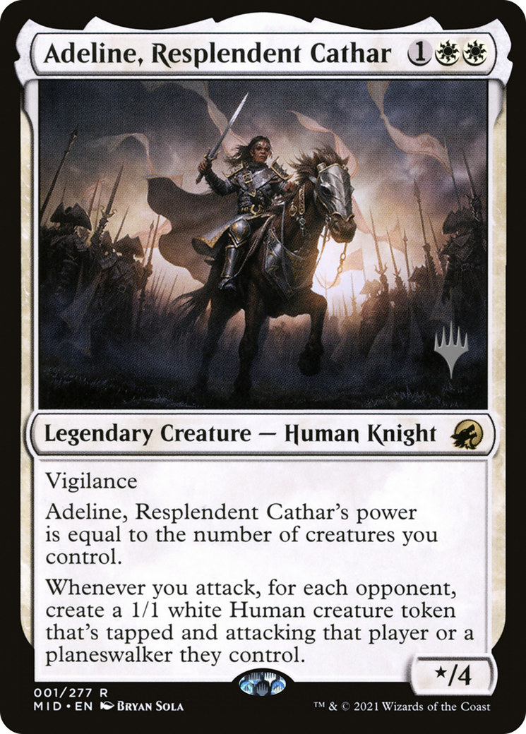 Adeline, Resplendent Cathar (PPMID-01P) - Innistrad: Midnight Hunt Promos (Promo Pack)