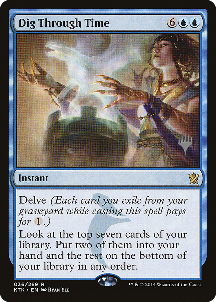 Dig Through Time (PPZNR-36P) - Khans of Tarkir Promos (Promo Pack) Foil