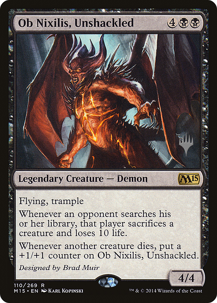 Ob Nixilis, Unshackled (PPZNR-110P) - Magic 2015 Promos Foil (Promo Pack)