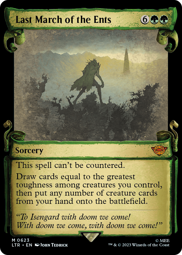 Last March of the Ents (Showcase Scrolls) (LTR-623) - The Lord of the Rings: Tales of Middle-earth: (Showcase)