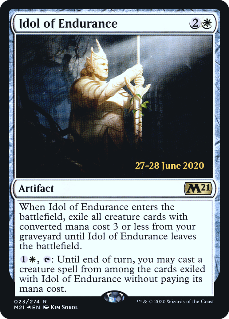 Idol of Endurance (PRE-23S) - Core Set 2021 Promos (Prerelease) Foil
