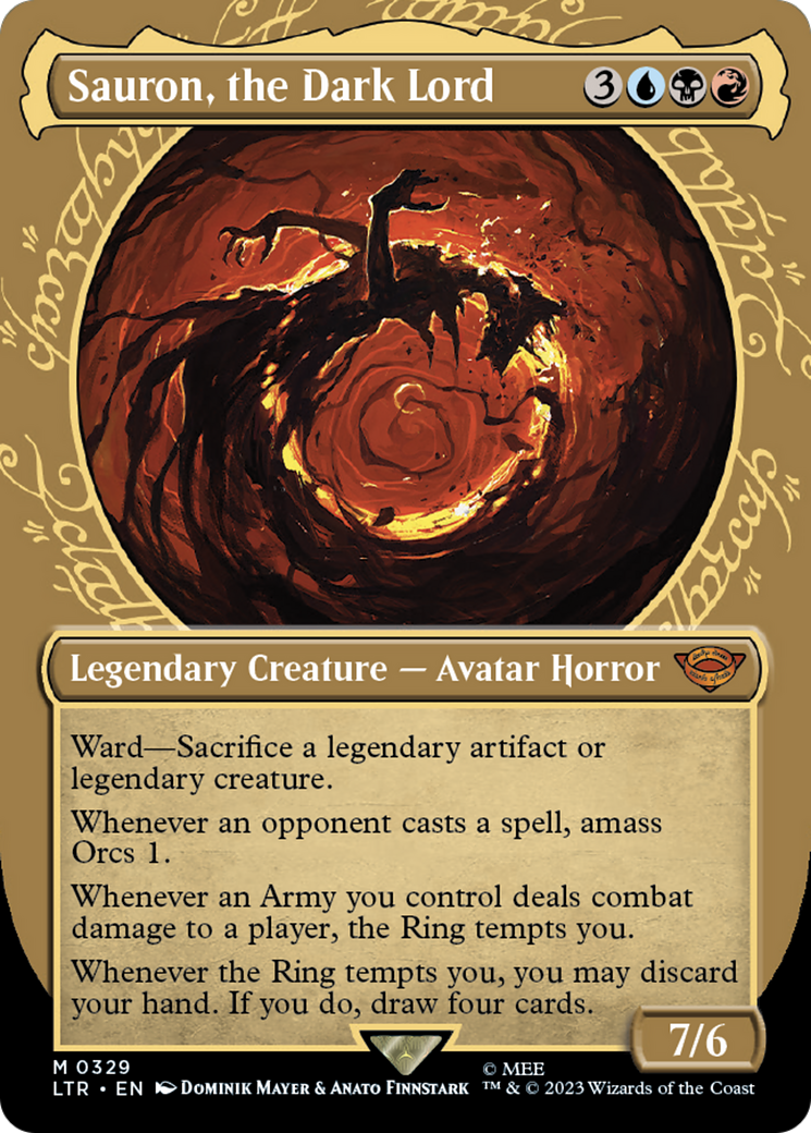 Sauron, the Dark Lord (Showcase) (LTR-329) - The Lord of the Rings: Tales of Middle-earth: (Showcase) (Borderless)