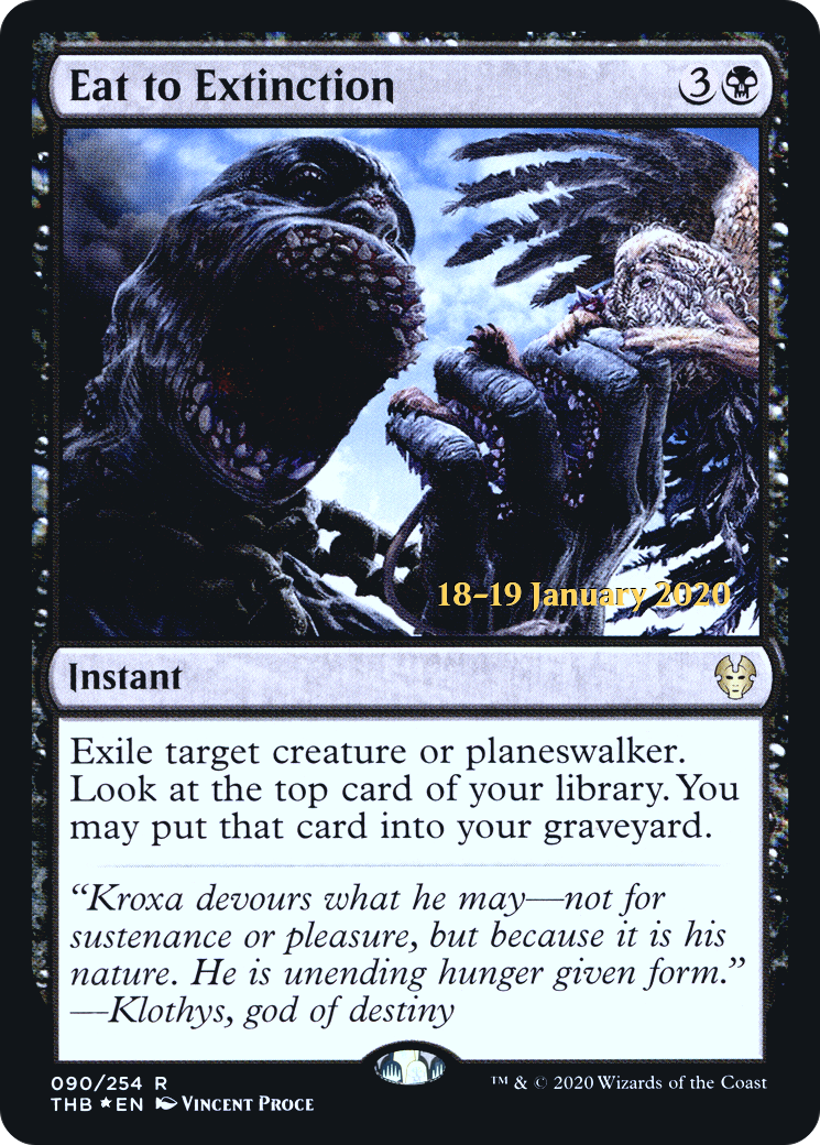 Eat to Extinction (PRE-90S) - Theros Beyond Death Promos (Prerelease) Foil