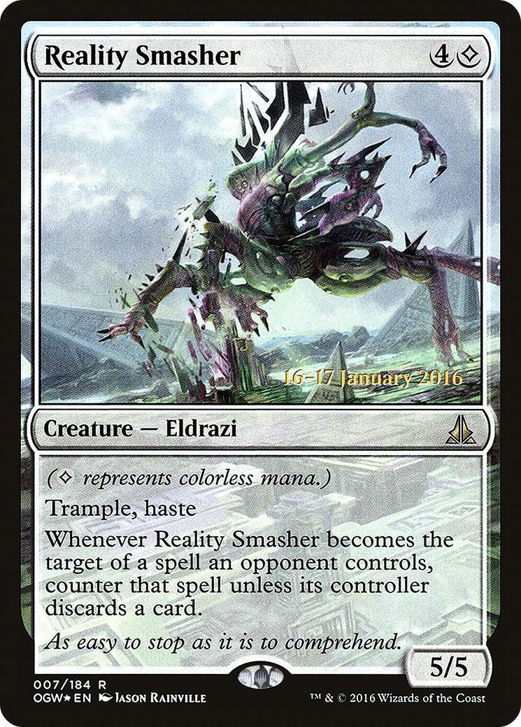 Reality Smasher (PRE-07S) - Oath of the Gatewatch Promos (Prerelease) Foil