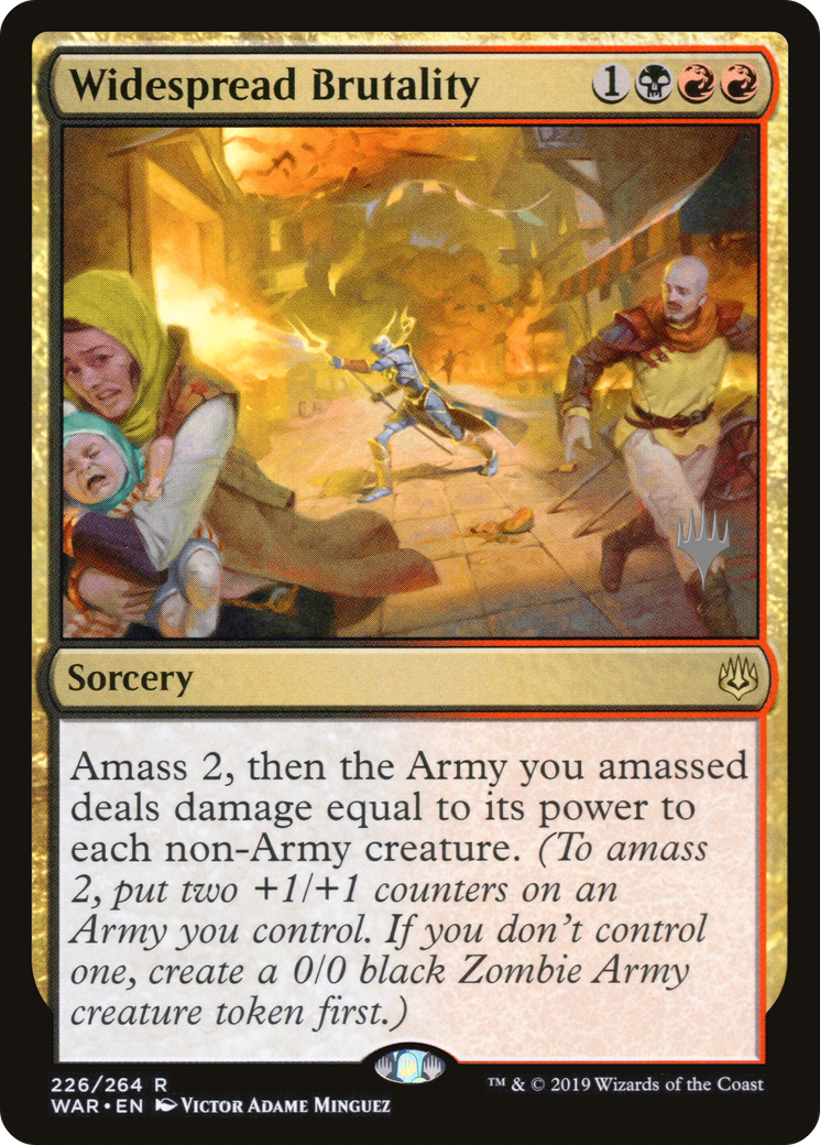 Widespread Brutality (PPELD-226P) - War of the Spark Promos (Promo Pack) Foil