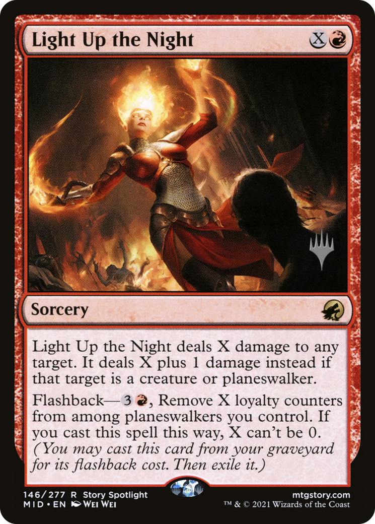 Light Up the Night (PPMID-146P) - Innistrad: Midnight Hunt Promos (Promo Pack)