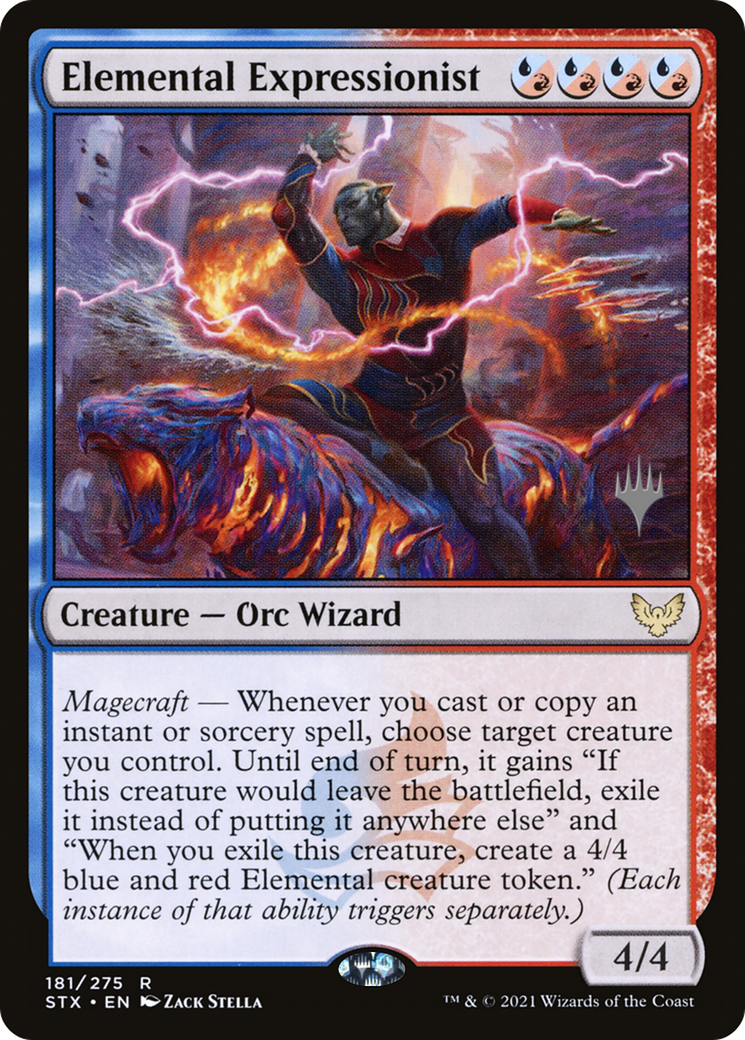 Elemental Expressionist (PPSTX-181P) - Strixhaven: School of Mages Promos Foil (Promo Pack)