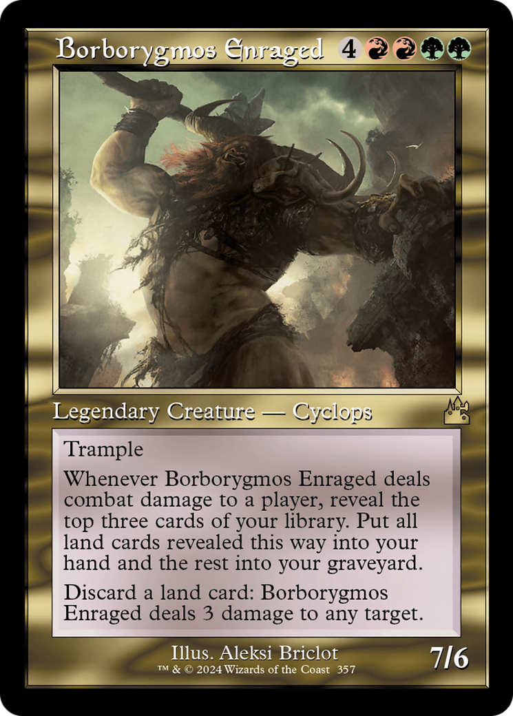 Borborygmos Enraged (Retro Frame) (RVR-357) - Ravnica Remastered