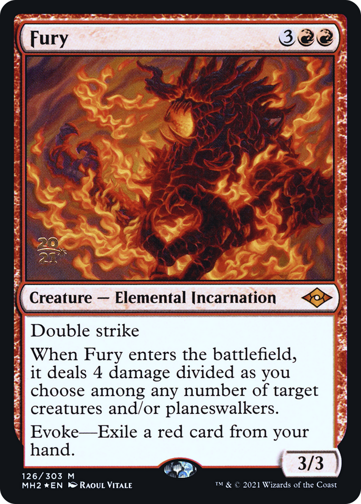 Fury (PRE-126) - Modern Horizons 2 Promos (Prerelease) Foil