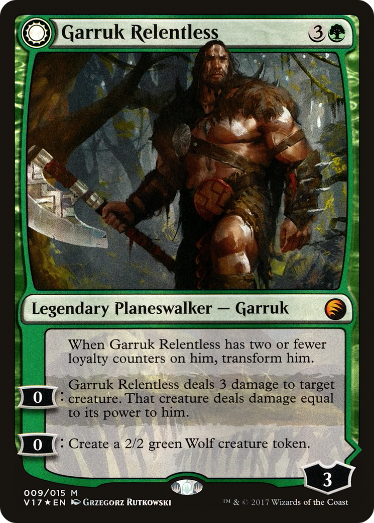 Garruk Relentless (V17-009) - From the Vault: Transform: (Double Faced Transform) Foil