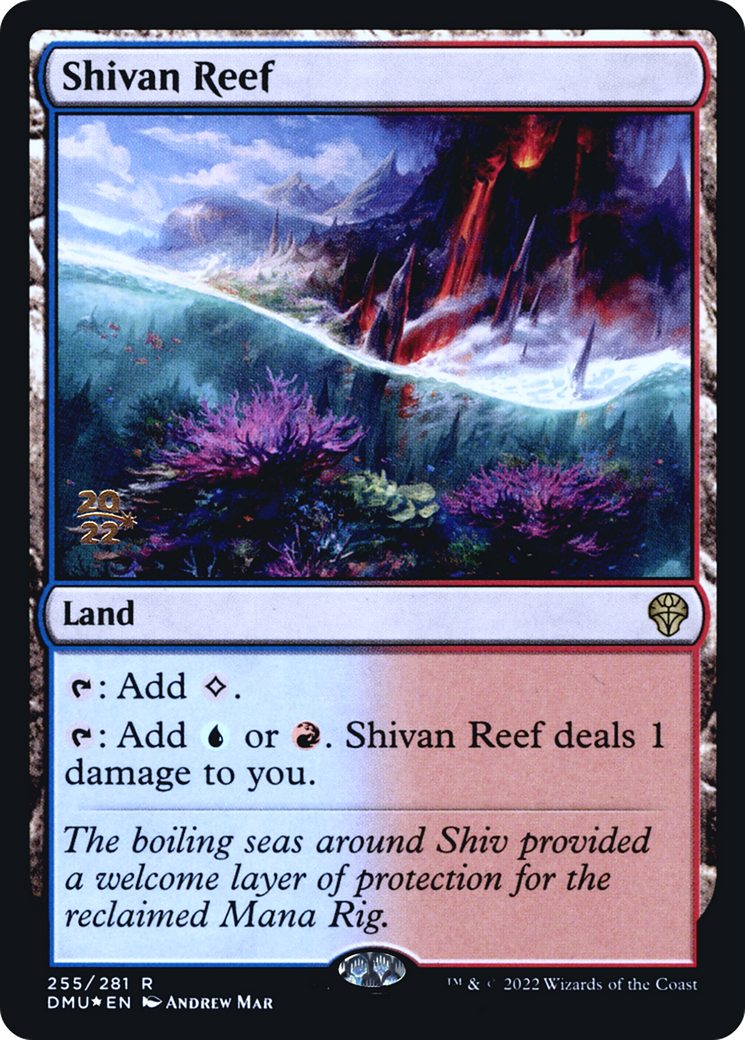 Shivan Reef (PRE-255) - Dominaria United Promos (Prerelease) Foil