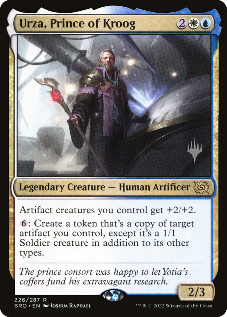 Urza, Prince of Kroog (PPBRO-226) - The Brothers' War Promos Foil (Promo Pack)