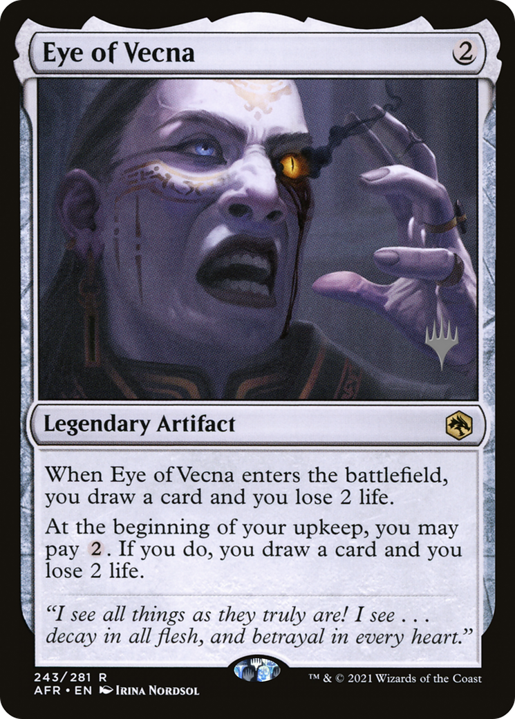 Eye of Vecna (PPAFR-243P) - Adventures in the Forgotten Realms Promos Foil (Promo Pack)