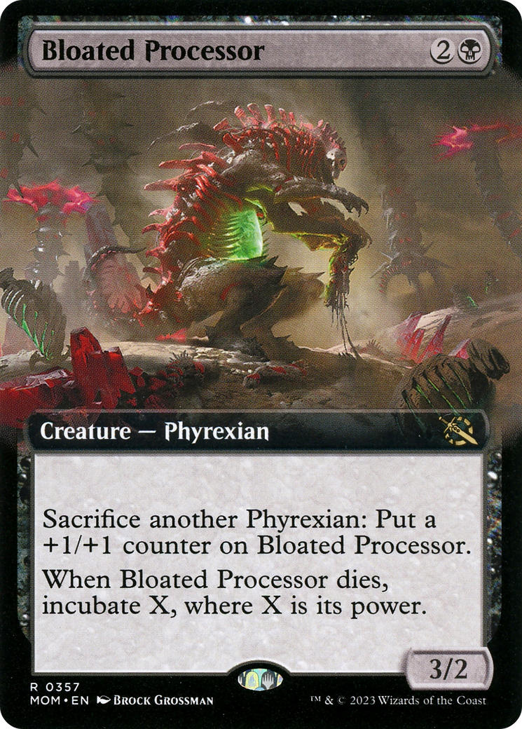 Bloated Processor (Extended Art) (MOM-357) - March of the Machine: (Extended Art) Foil