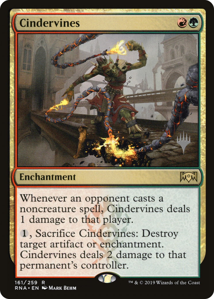 Cindervines (PPELD-161) - Ravnica Allegiance Promos Foil (Promo Pack)