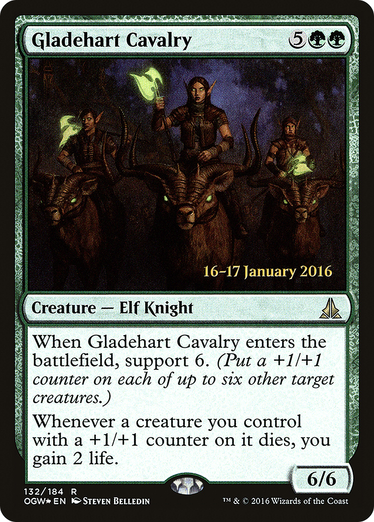 Gladehart Cavalry (PRE-132S) - Oath of the Gatewatch Promos (Prerelease) Foil