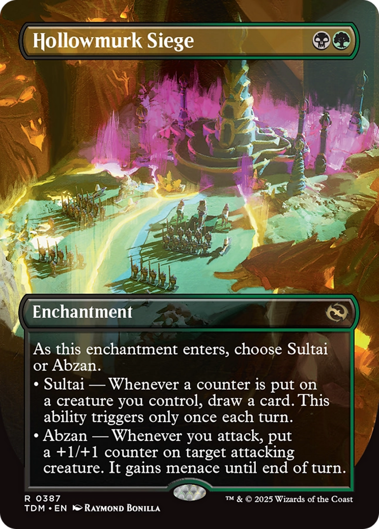 Hollowmurk Siege (Borderless) (TDM-387) - Tarkir: Dragonstorm (Borderless) Foil