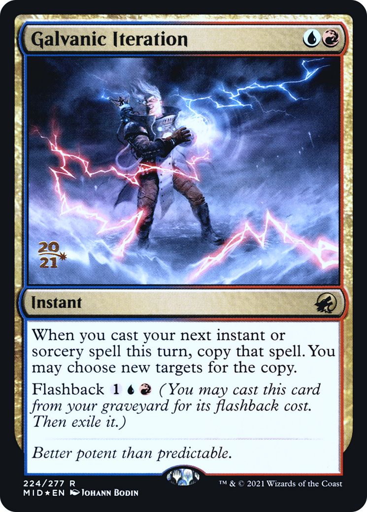 Galvanic Iteration (PRE-224S) - Innistrad: Midnight Hunt Promos (Prerelease) Foil