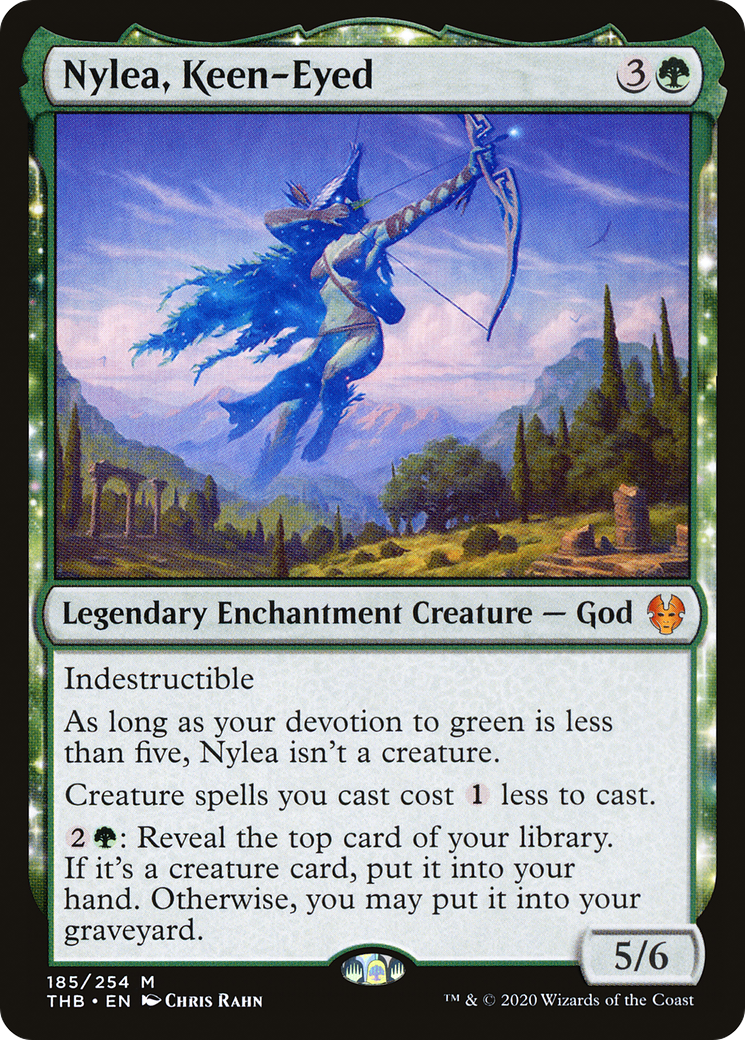 Nylea, Keen-Eyed (THB-185) - Theros Beyond Death Foil