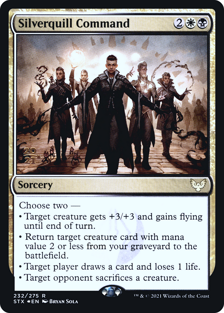 Silverquill Command (PRE-232S) - Strixhaven: School of Mages Promos (Prerelease) Foil