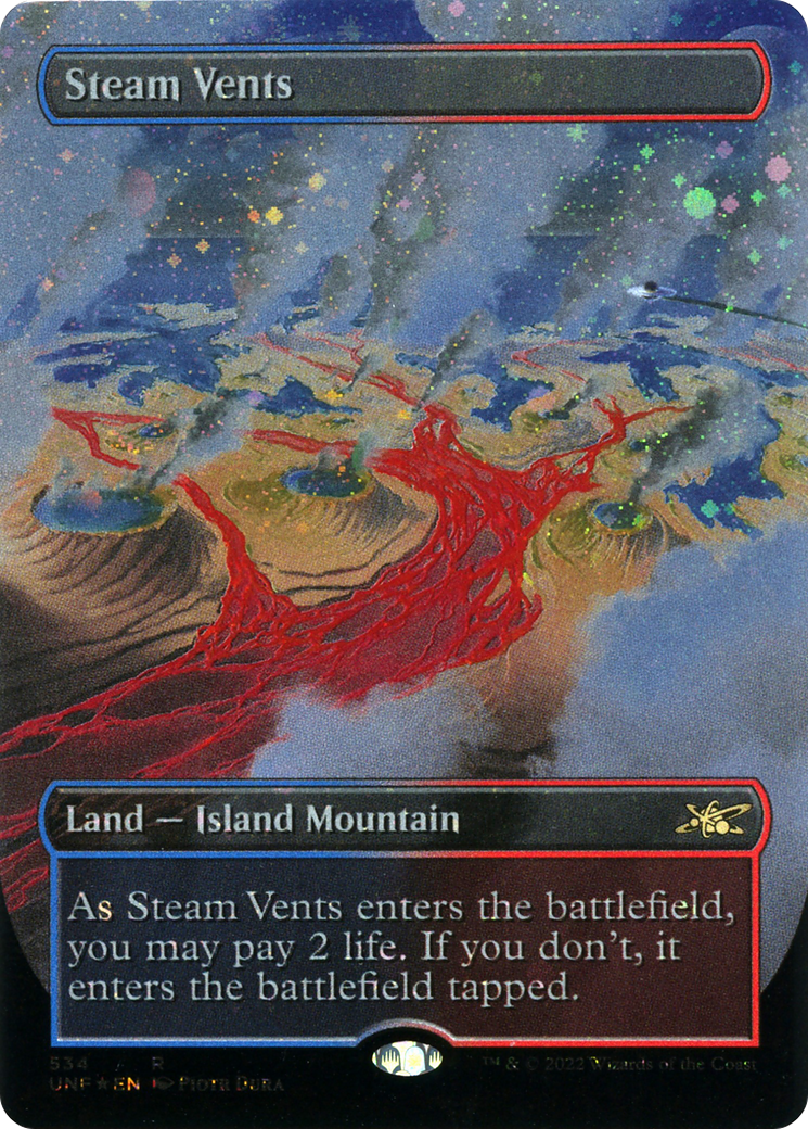 Steam Vents (Borderless)(UNF-534) - Unfinity Foil