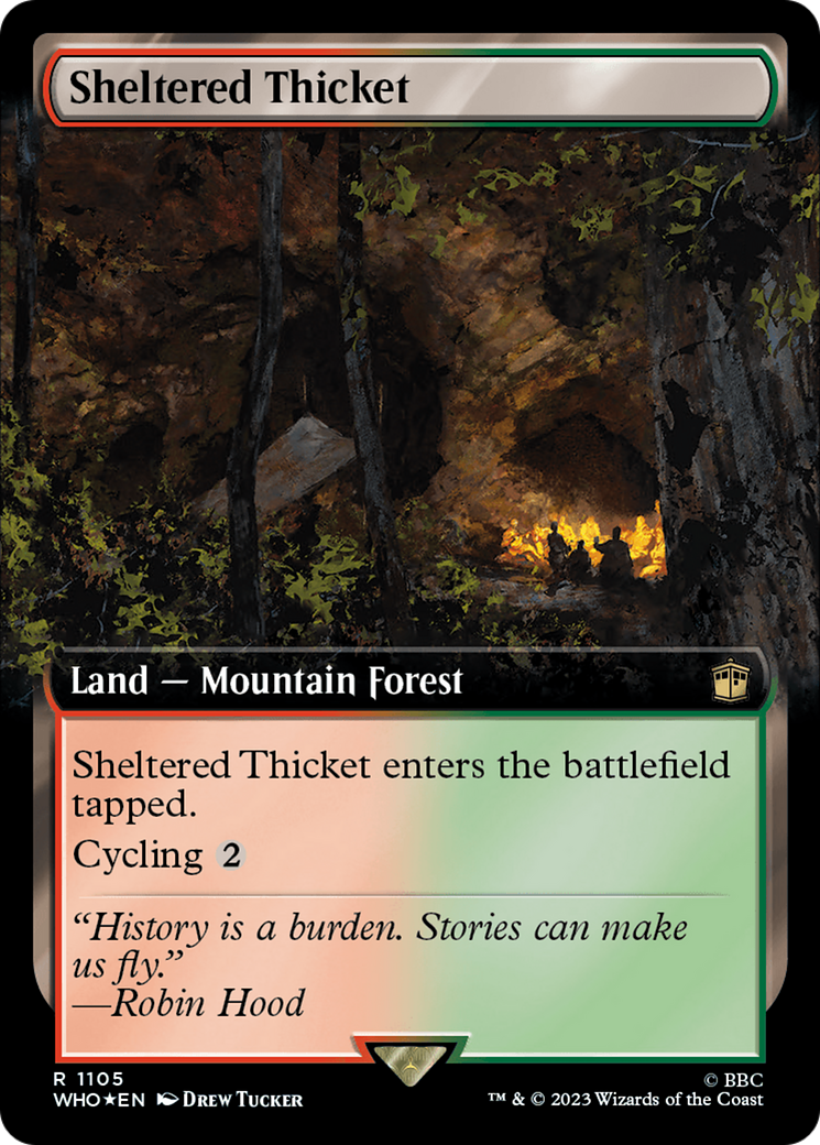 Sheltered Thicket (WHO-1105) - Doctor Who: (Extended Art) Foil