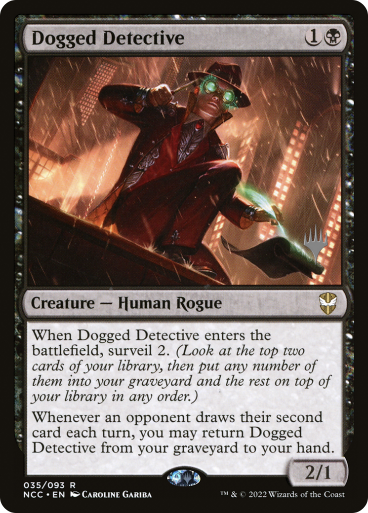 Dogged Detective (PPSNC-035) - New Capenna Commander Promos (Promo Pack) Foil