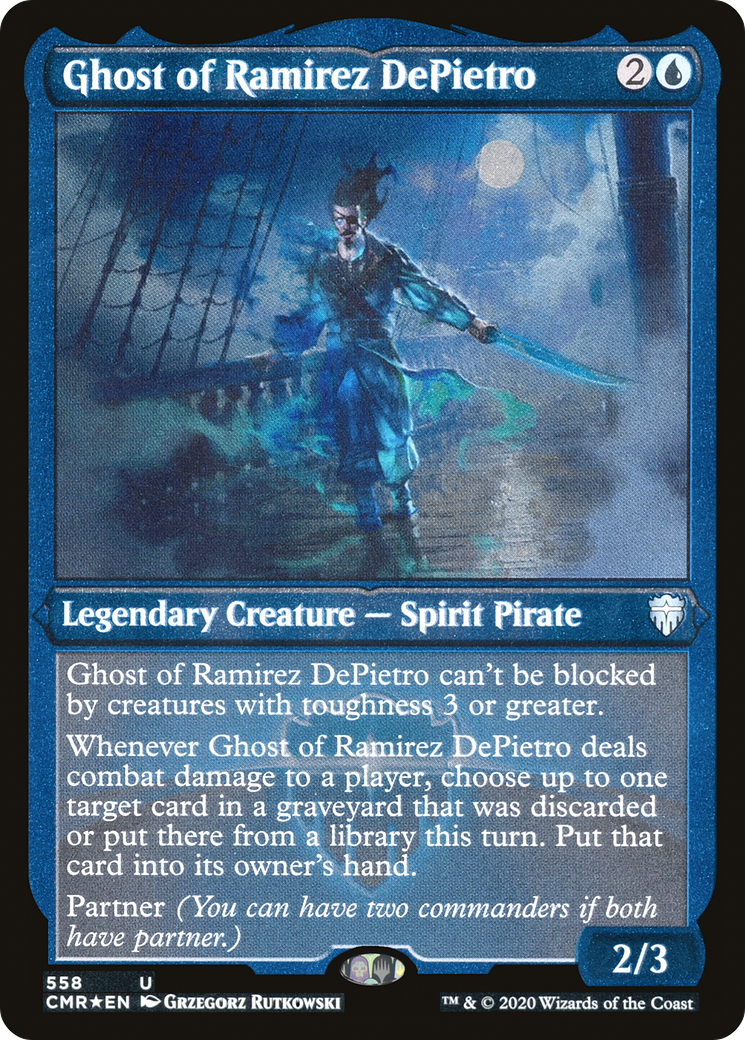 Ghost of Ramirez DePietro (CMR-558) - Commander Legends Etched Foil