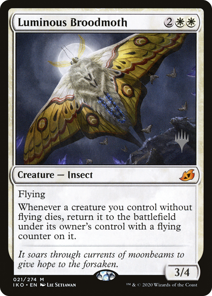 Luminous Broodmoth (PPIKO-21P) - Ikoria: Lair of Behemoths Promos (Promo Pack) Foil