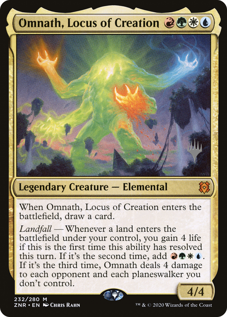 Omnath, Locus of Creation (PPZNR-232) - Zendikar Rising Promos Foil (Promo Pack)