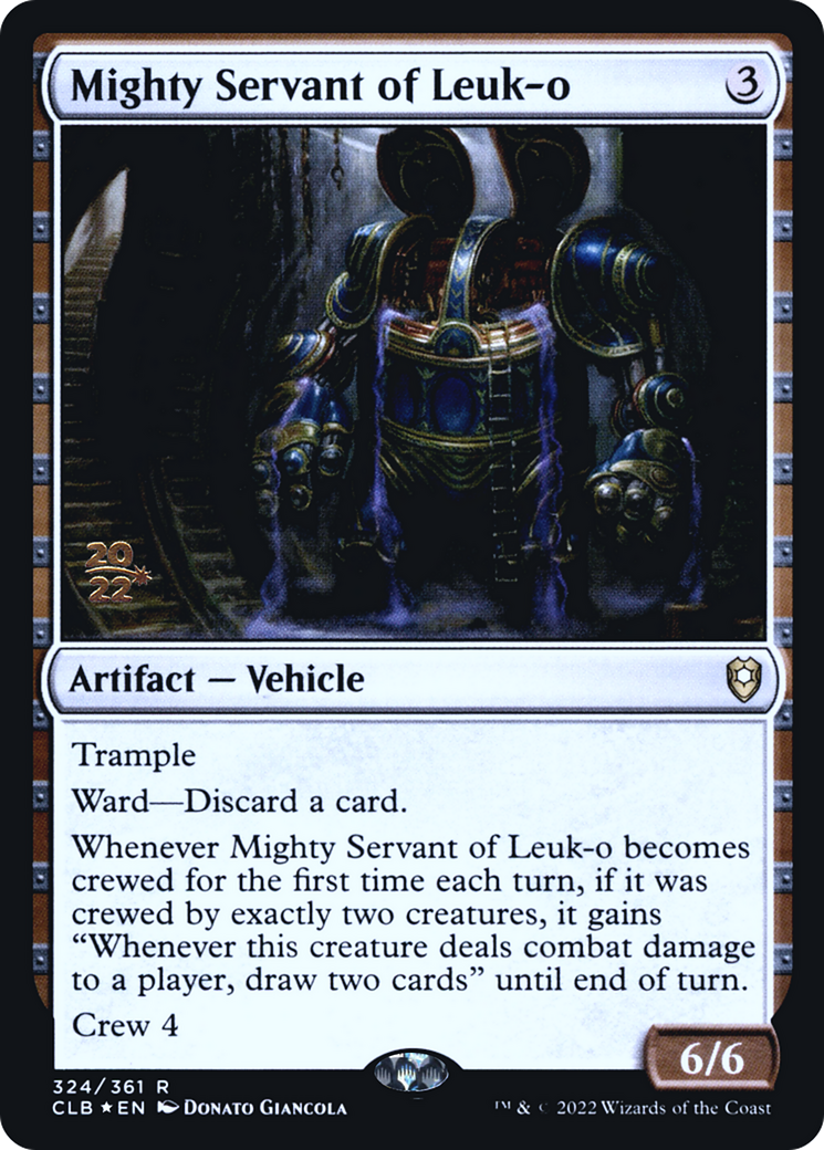 Mighty Servant of Leuk-o (PRE-324S) - Battle for Baldur's Gate Promos (Prerelease) Foil