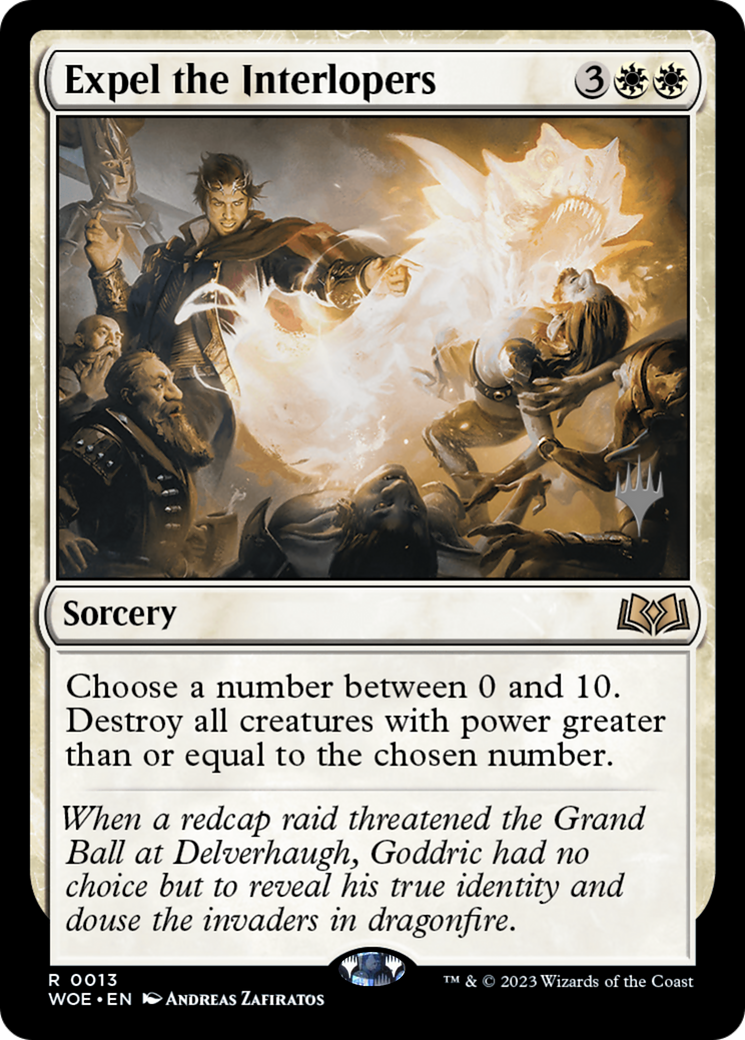 Expel the Interlopers (PPWOE-013) - Wilds of Eldraine Promos (Promo Pack) Foil