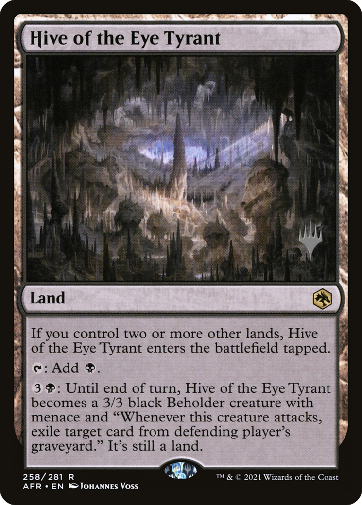 Hive of the Eye Tyrant (PPAFR-258P) - Adventures in the Forgotten Realms Promos (Promo Pack) Foil