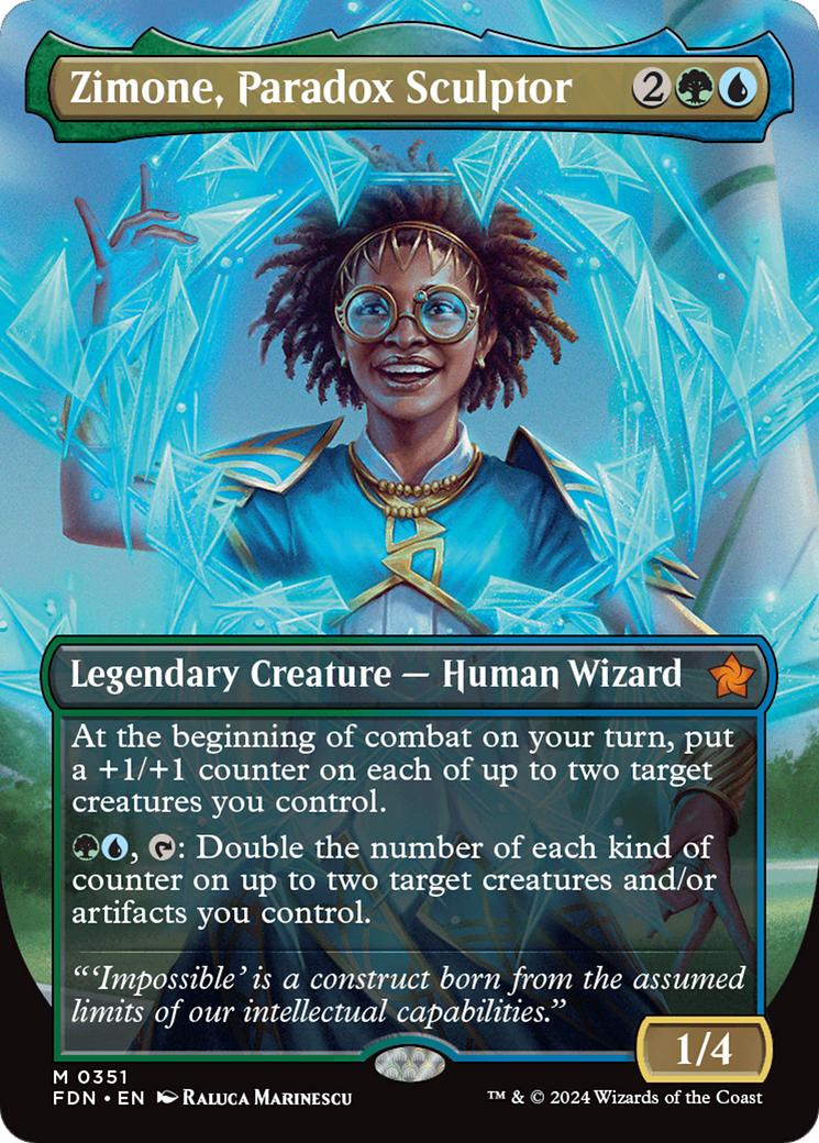 Zimone, Paradox Sculptor (Borderless) (Borderless)(FDN-351) - Foundations