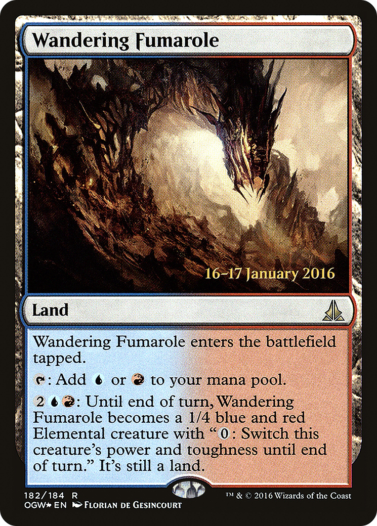 Wandering Fumarole (PRE-182S) - Oath of the Gatewatch Promos (Prerelease) Foil